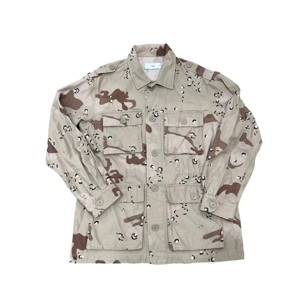 Aritzia TNA Brown & Tan Camouflage/ Camo Utility Army jacket Size Small